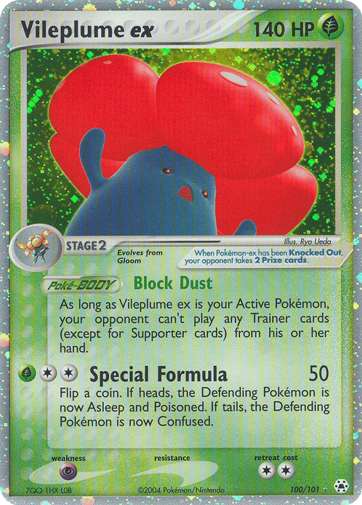 Vileplume ex card