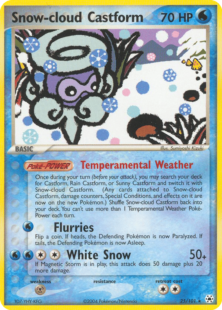 Snow-cloud Castform card