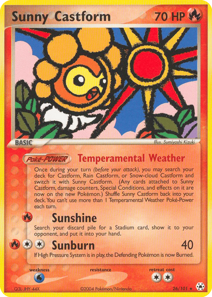 Sunny Castform card