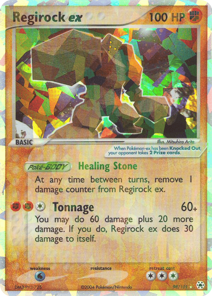 Regirock ex card