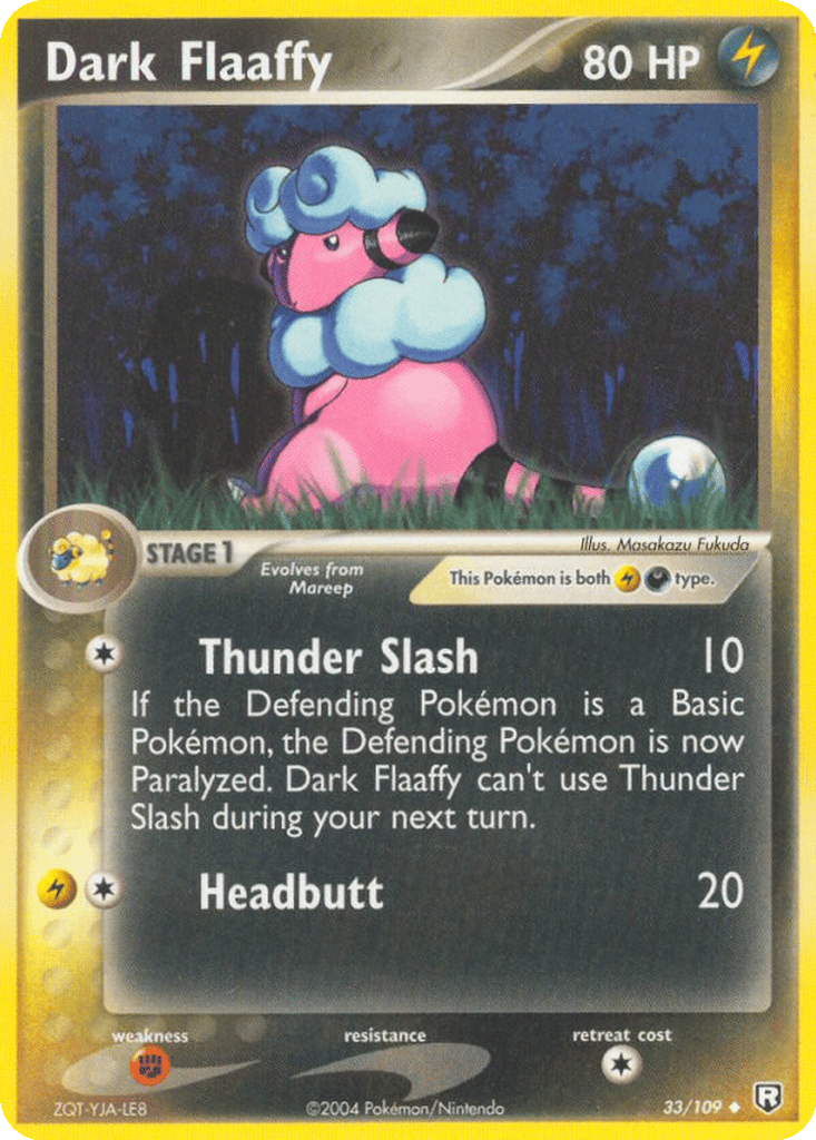 Dark Flaaffy card