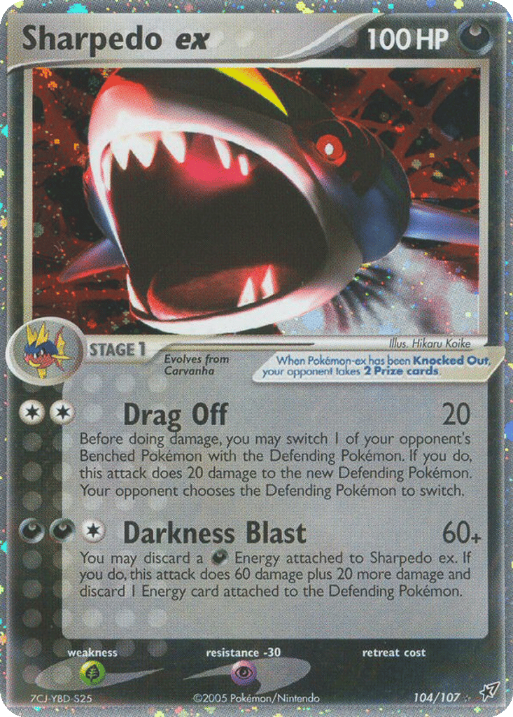 Sharpedo ex card