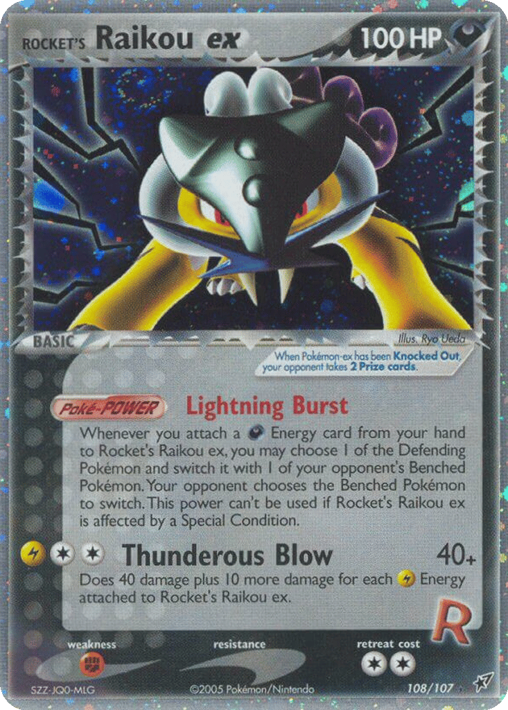 Rocket's Raikou ex card
