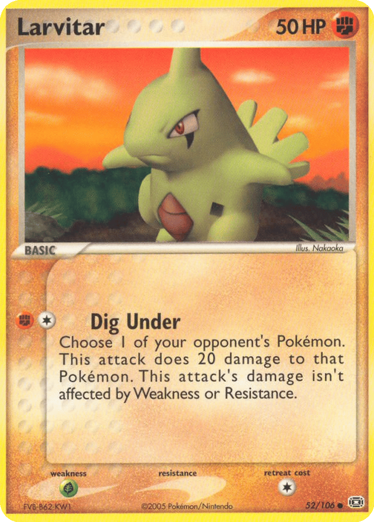 Larvitar card