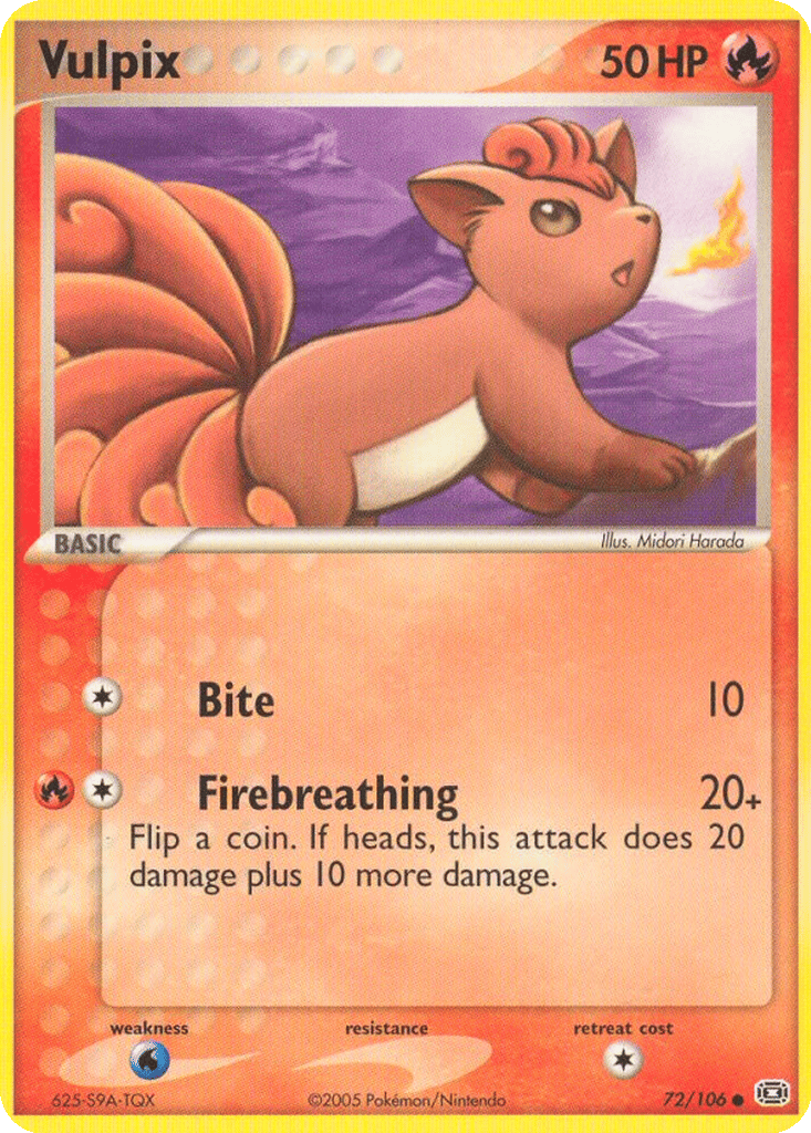 Vulpix card