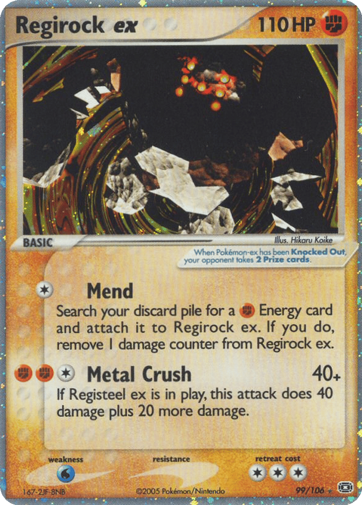 Regirock ex card
