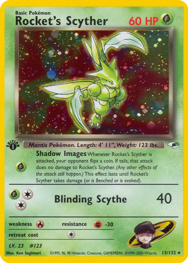 Rocket's Scyther card