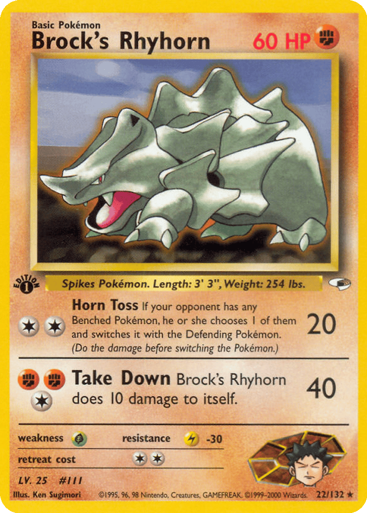 Brock's Rhyhorn card