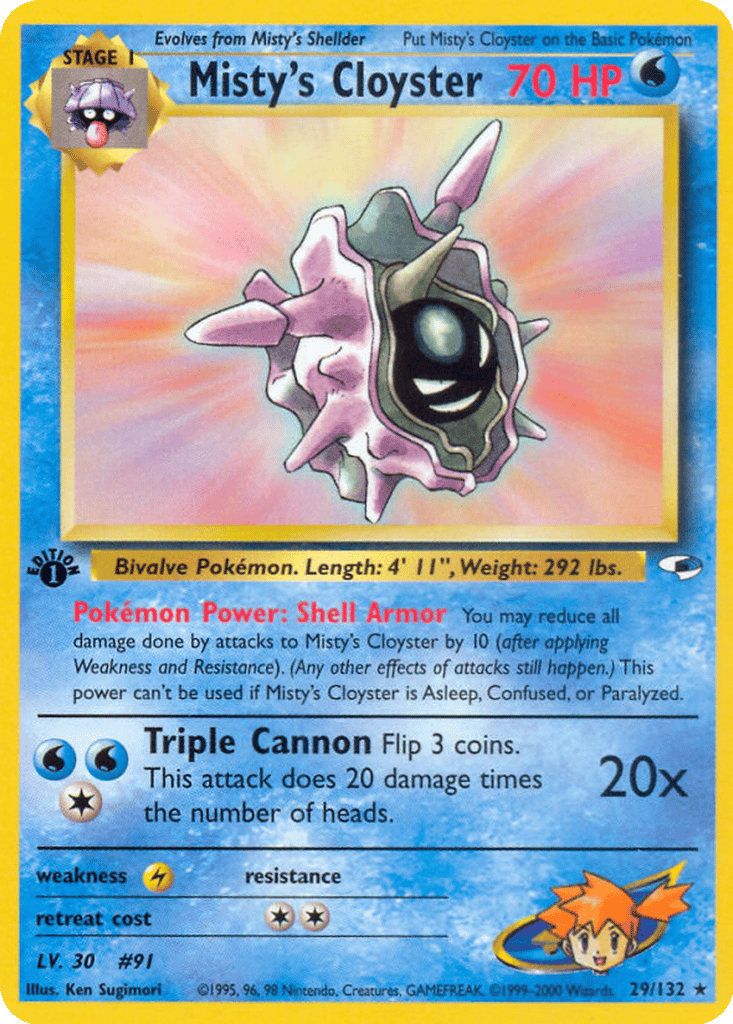 Misty's Cloyster card