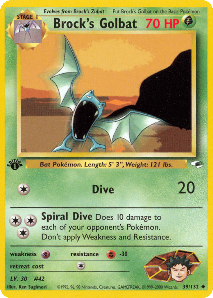 Brock's Golbat card