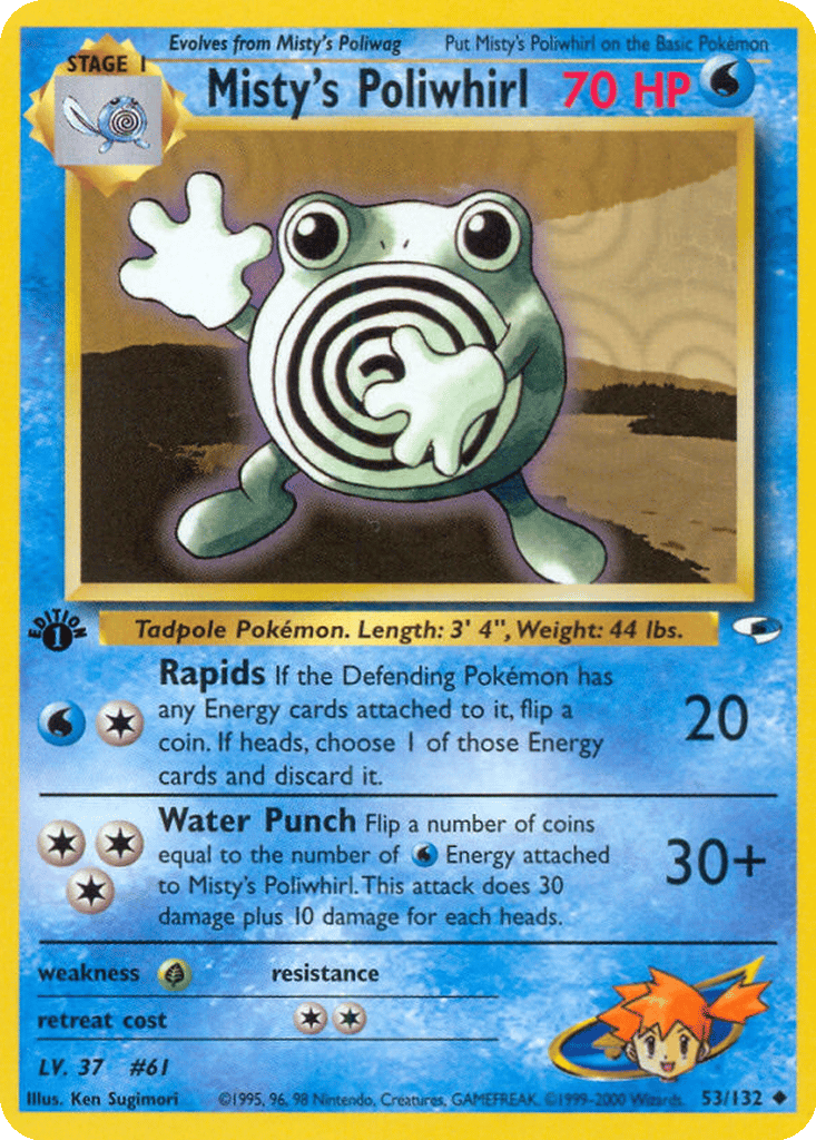 Misty's Poliwhirl card