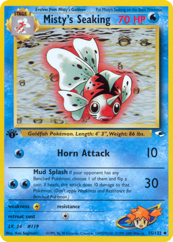 Misty's Seaking card