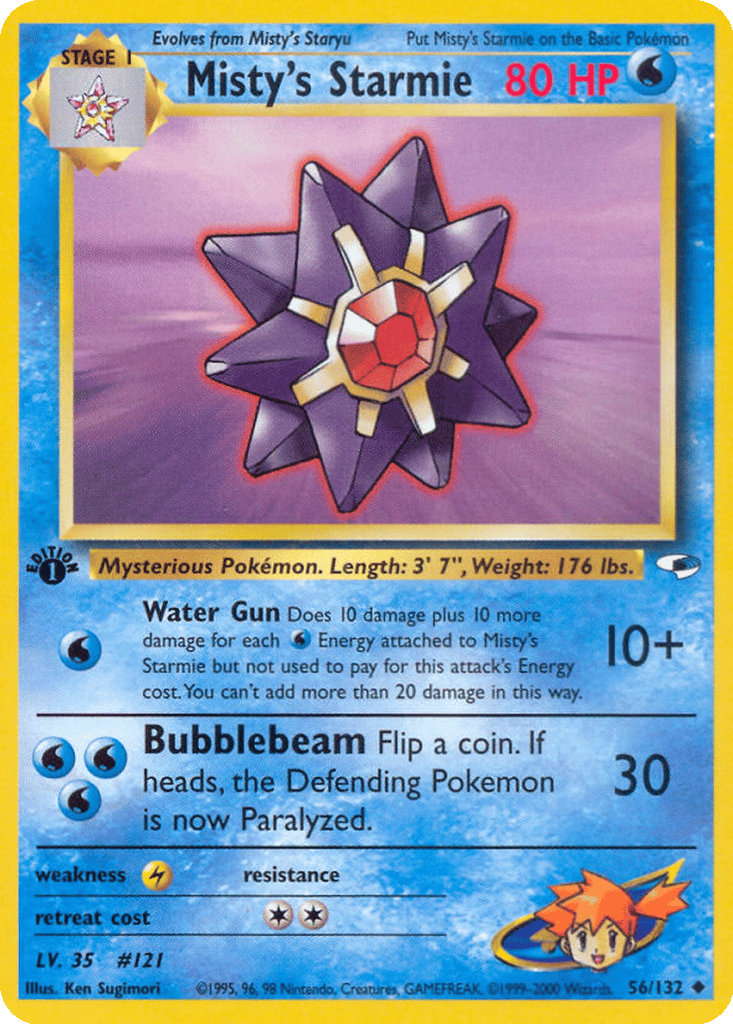 Misty's Starmie card