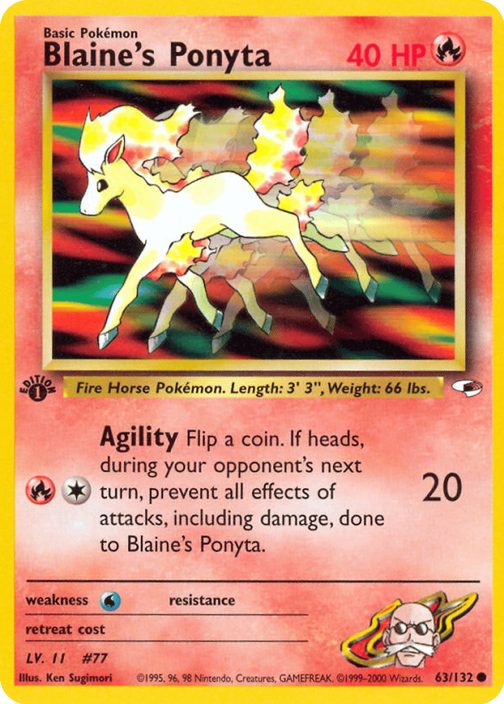 Blaine's Ponyta card