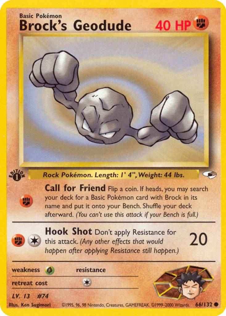 Brock's Geodude card