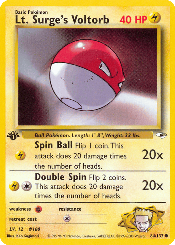 Lt. Surge's Voltorb card