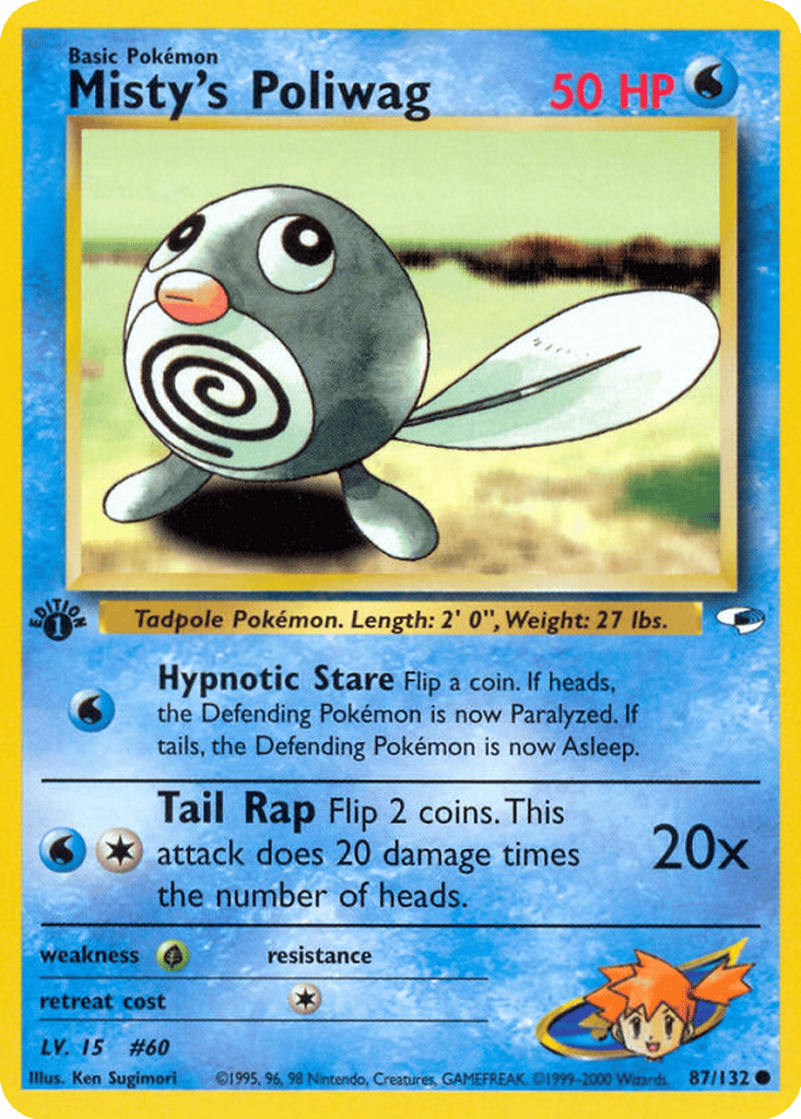 Misty's Poliwag card