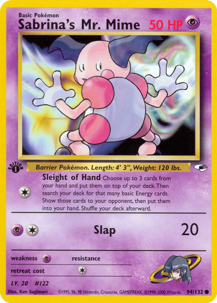 Sabrina's Mr. Mime card