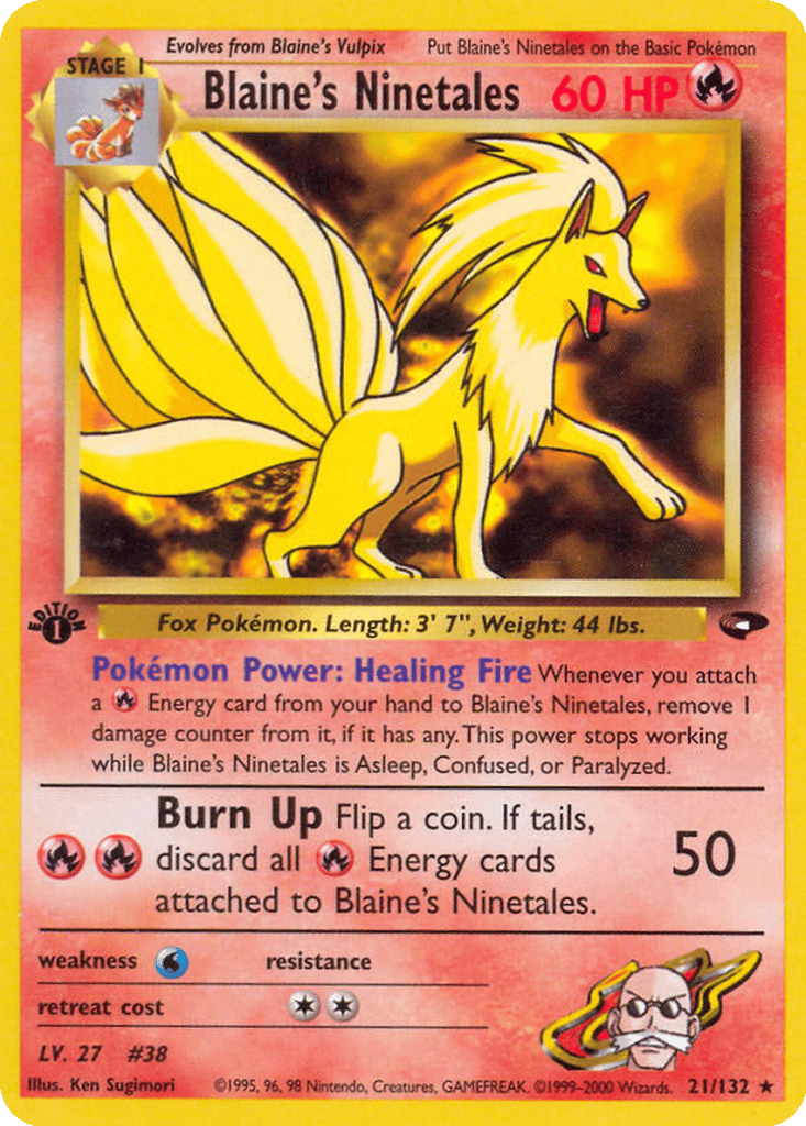Blaine's Ninetales card