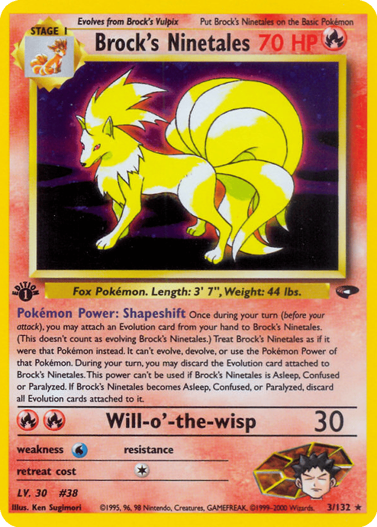 Brock's Ninetales card
