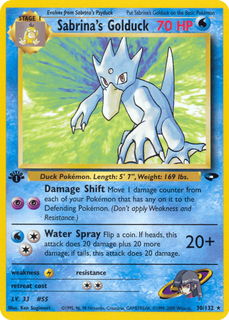 Sabrina's Golduck card