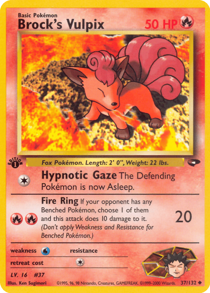 Brock's Vulpix card