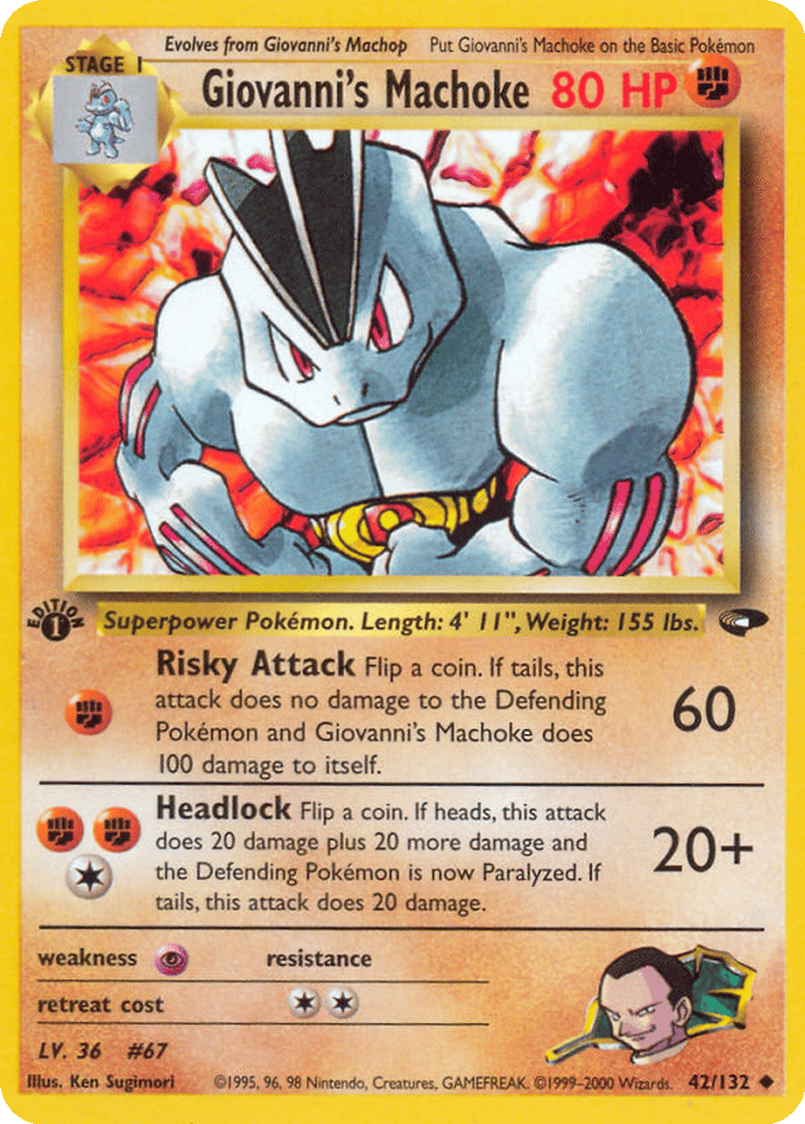 Giovanni's Machoke card