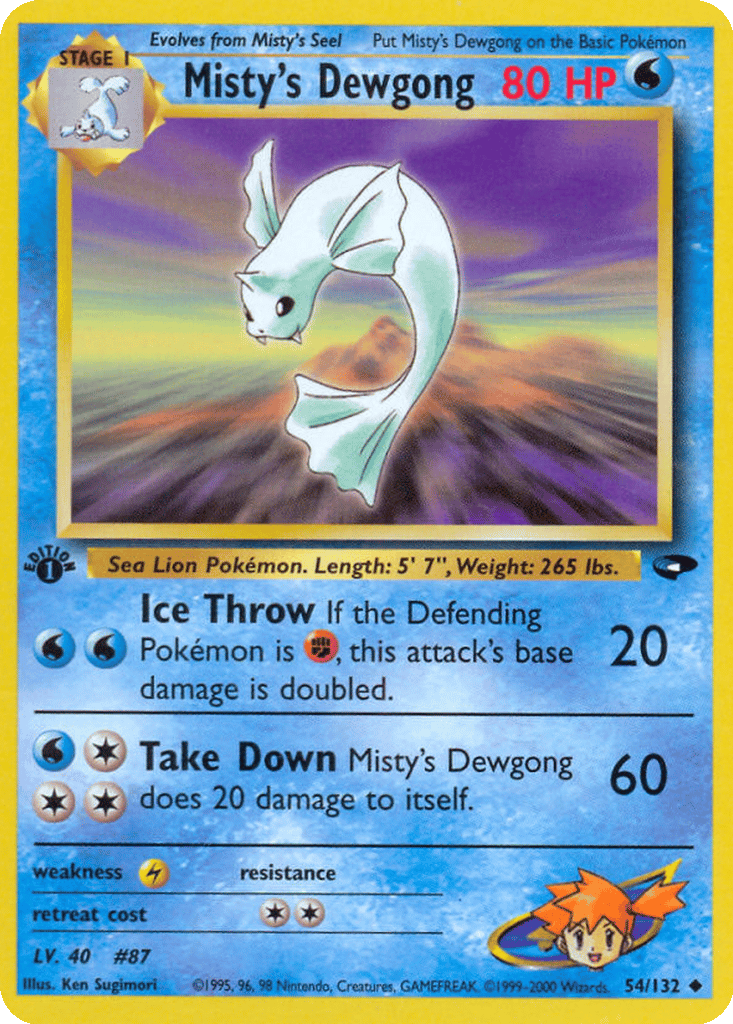 Misty's Dewgong card