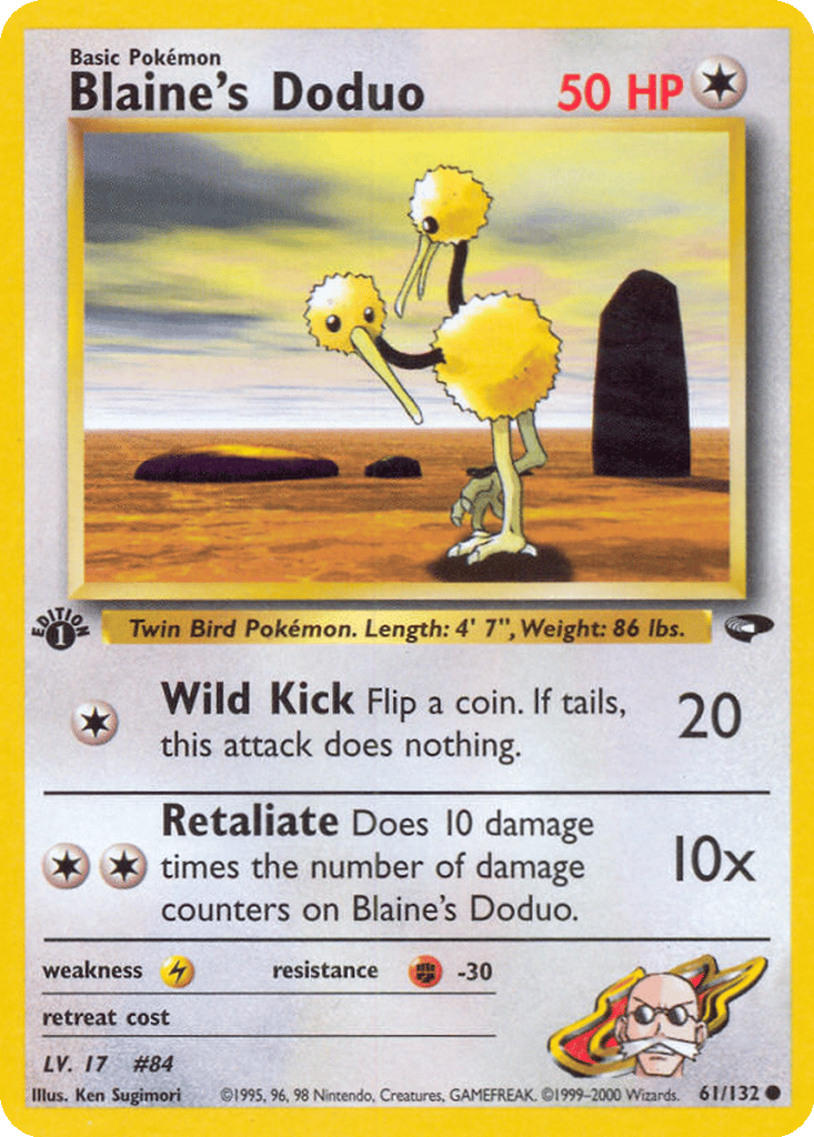 Blaine's Doduo card