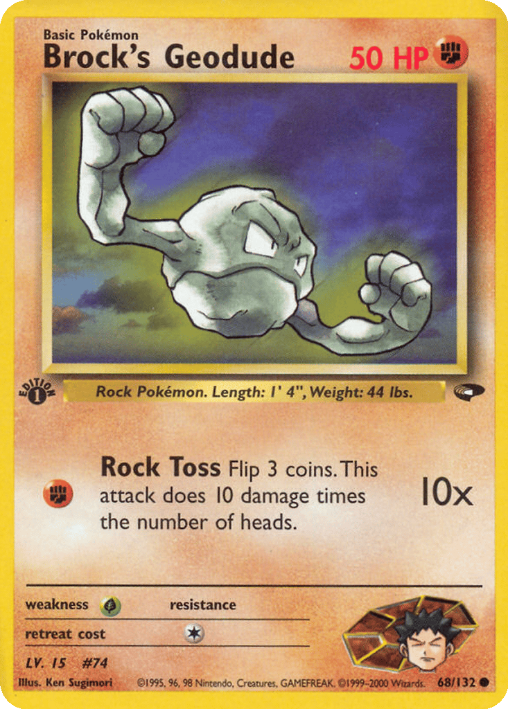 Brock's Geodude card