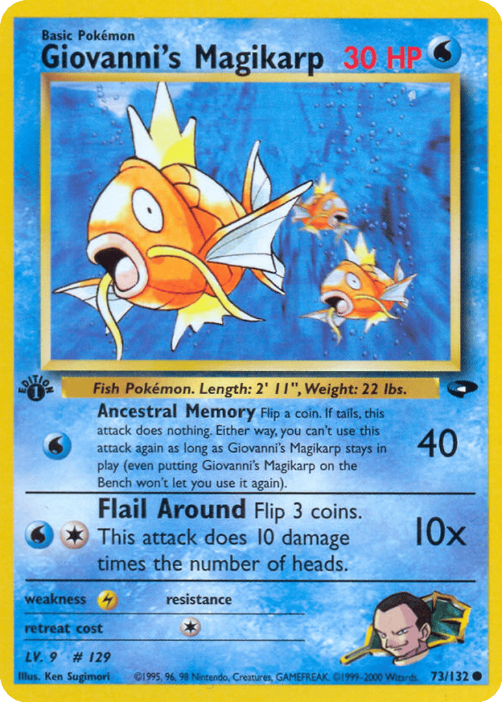 Giovanni's Magikarp card