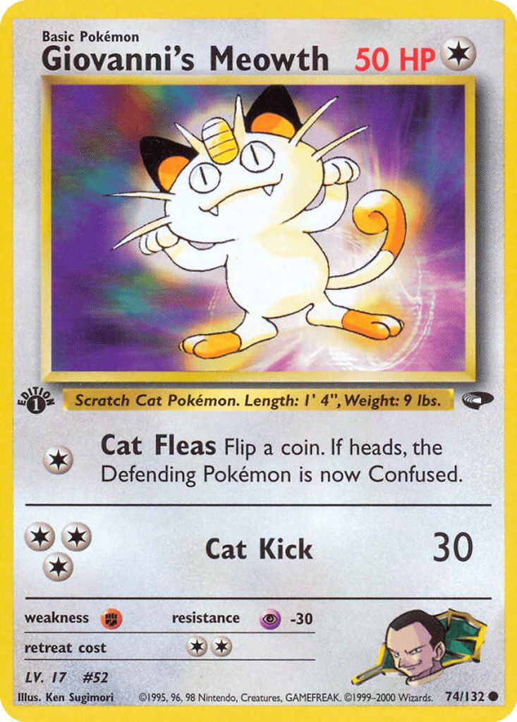 Giovanni's Meowth card