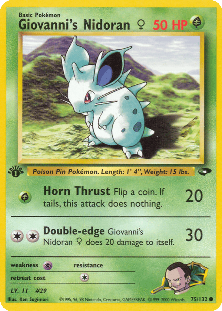 Giovanni's Nidoran ♀ card