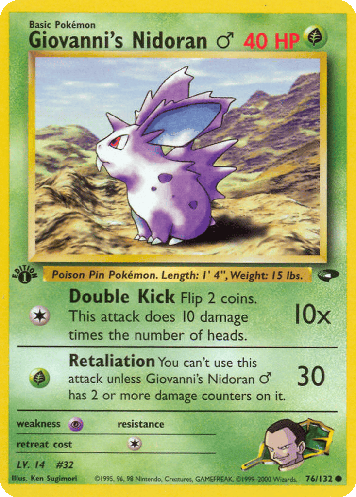 Giovanni's Nidoran ♂ card