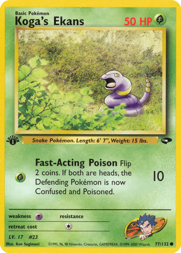 Koga's Ekans card
