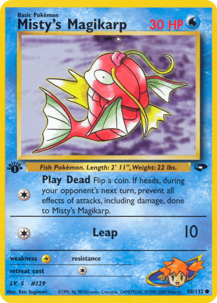 Misty's Magikarp card