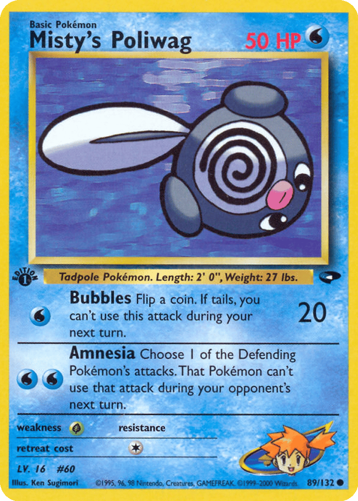 Misty's Poliwag card