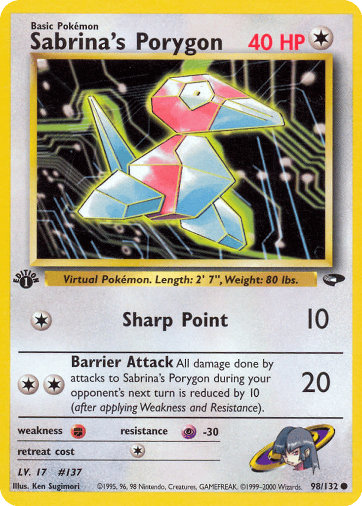 Sabrina's Porygon card