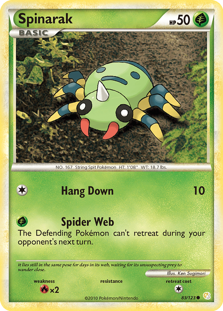 Spinarak Cards | Dex - for TCG Collectors