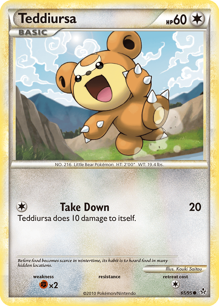 Teddiursa card