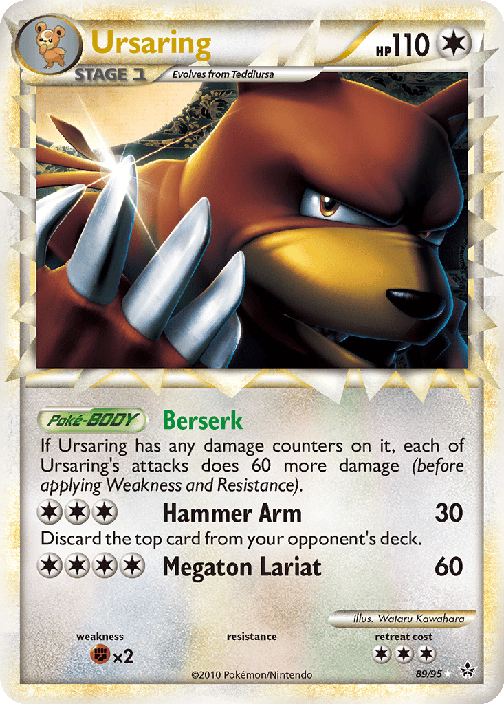ursaring pokemon card Pokemon Legendary Treasures Radiant Collection Ursaring RC16