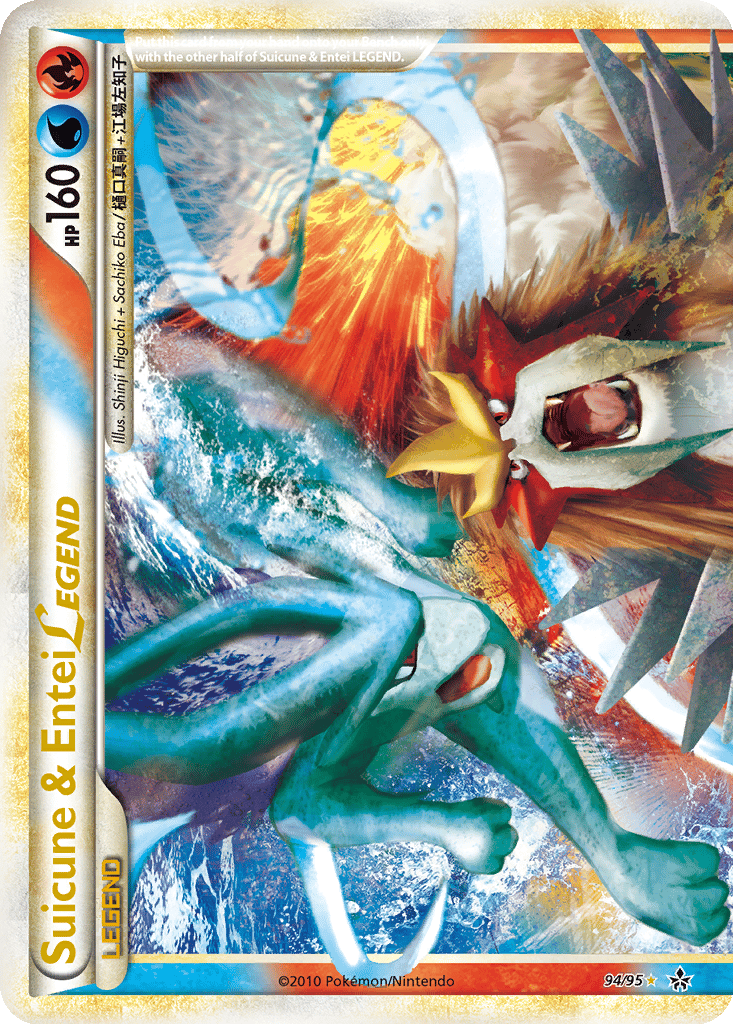 Suicune & Entei LEGEND card