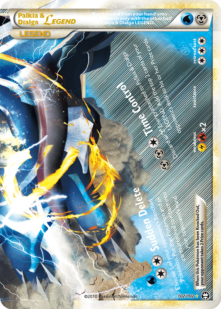 Palkia & Dialga LEGEND card