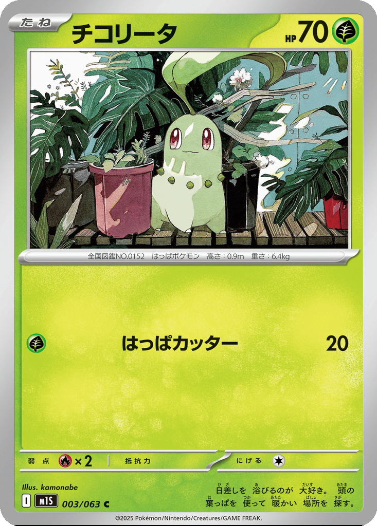 Chikorita card