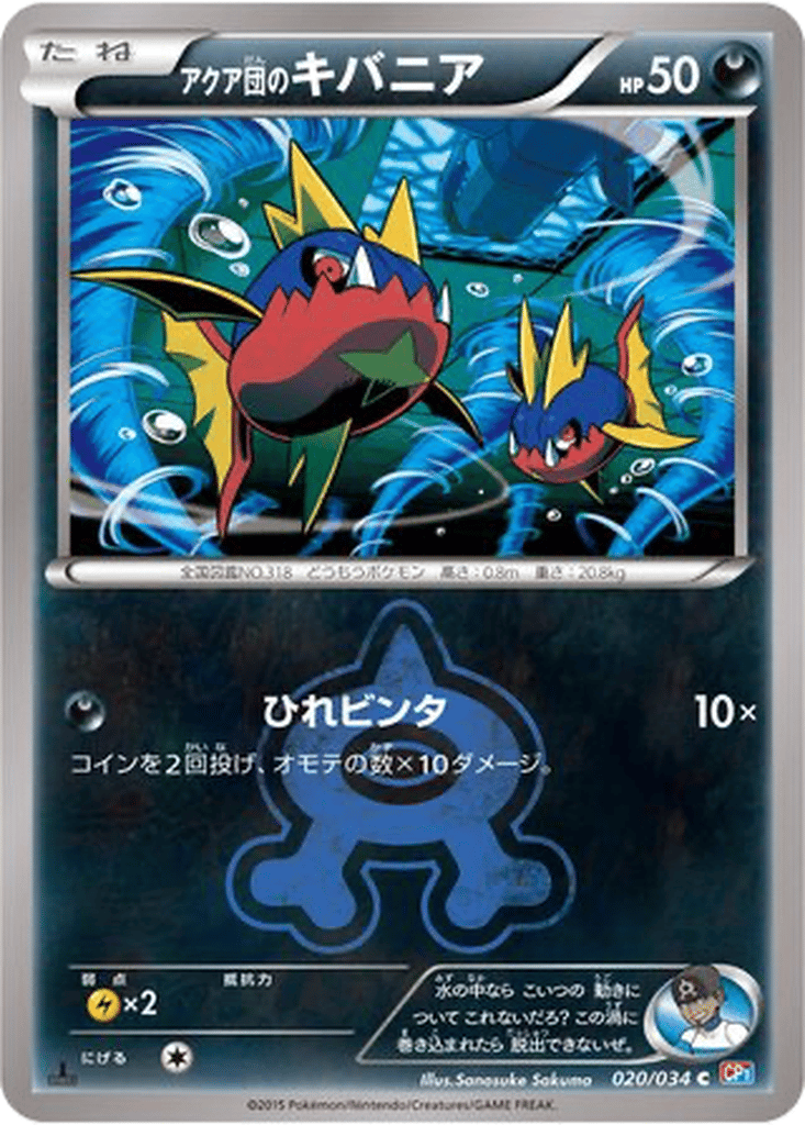 Team Aqua's Carvanha card