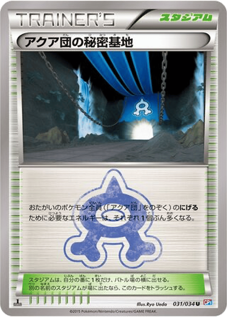 Team Aqua's Secret Base card