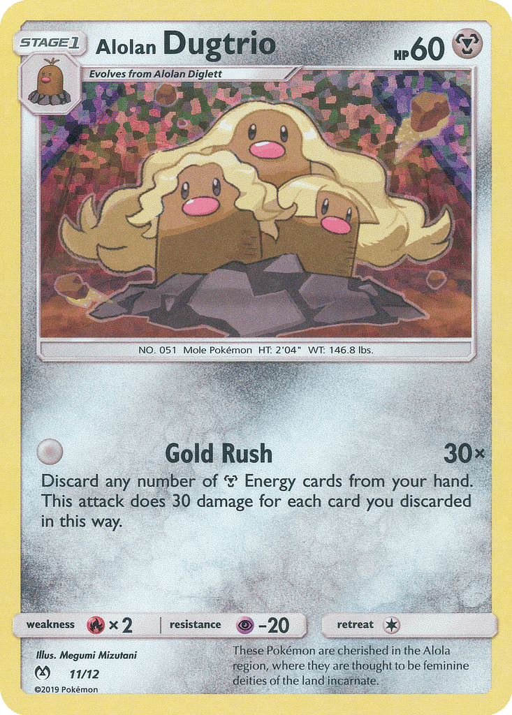 Alolan Dugtrio card