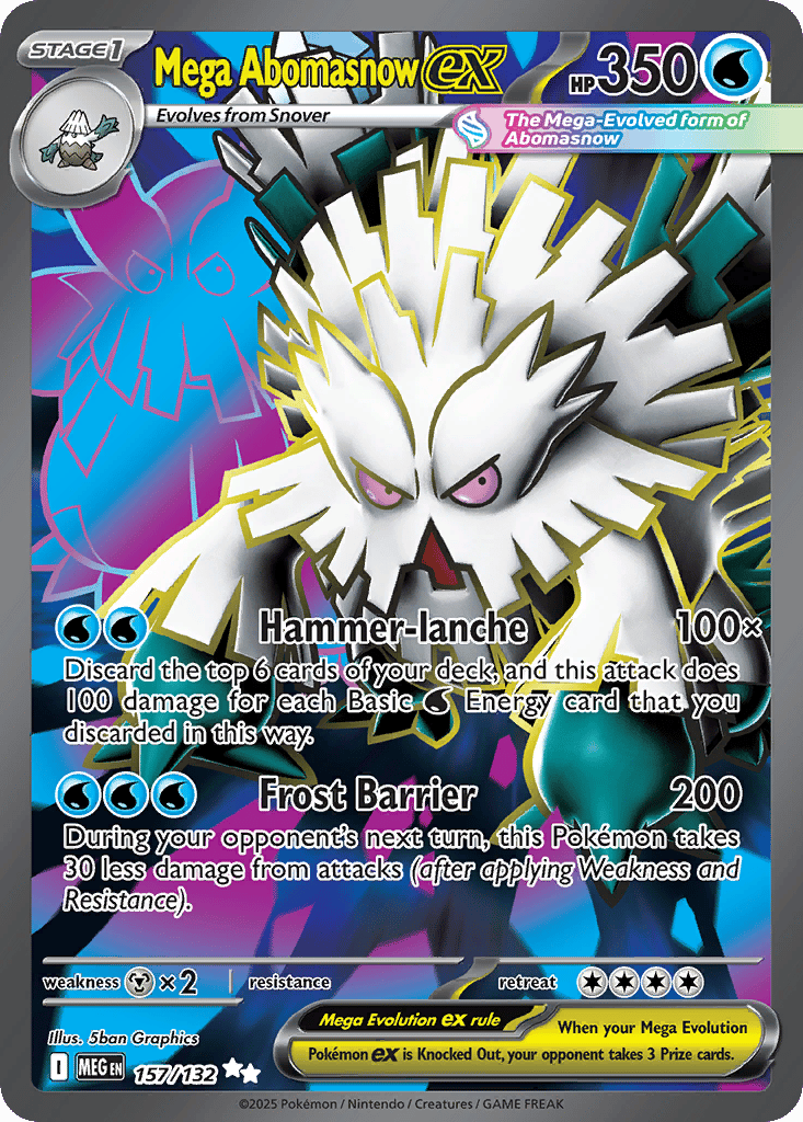 Mega Abomasnow ex card