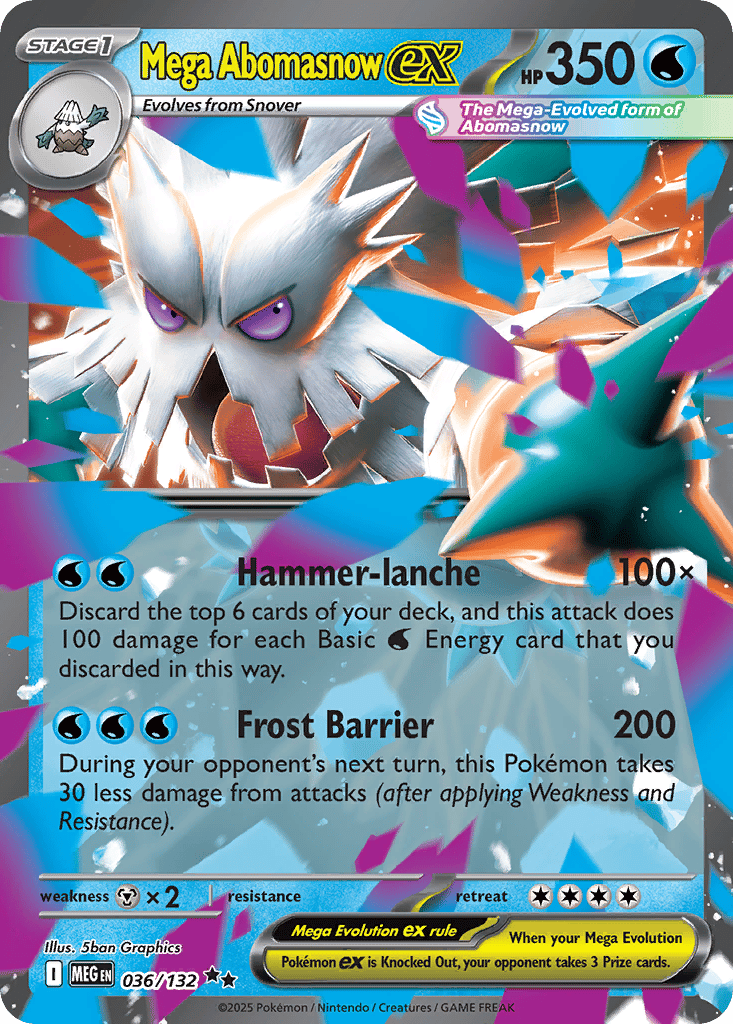 Mega Abomasnow ex card