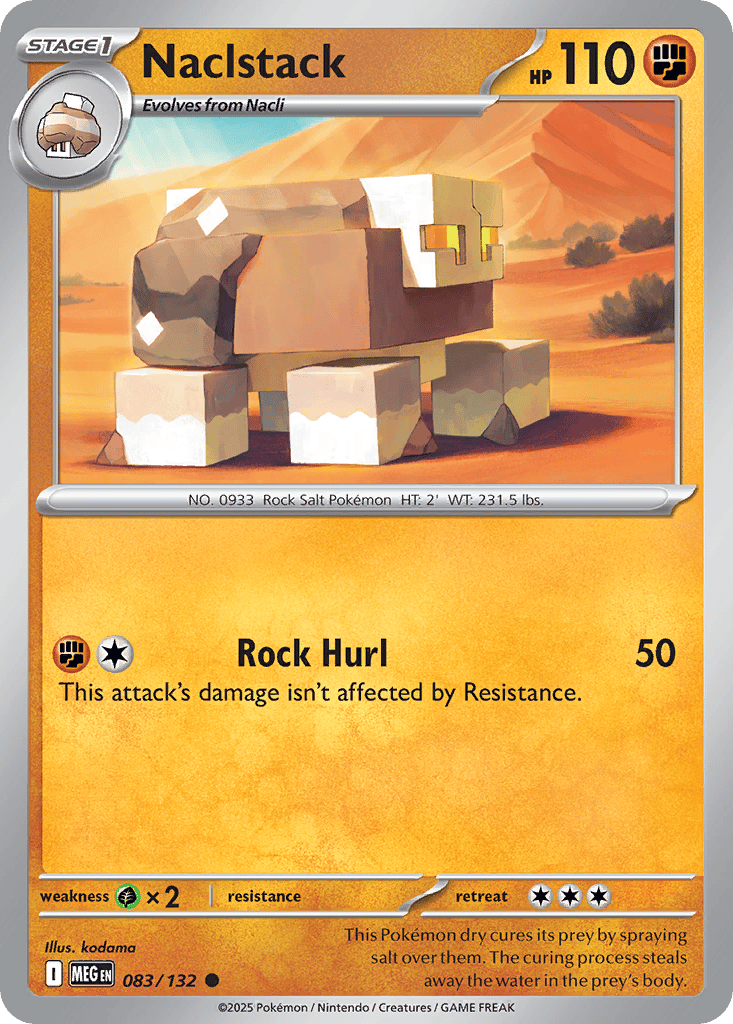 nacli pokemon card Naclstack Cards | Dex Fighting Stone Edge (20+) Flip a coin The Cards of Pokémon TCG: